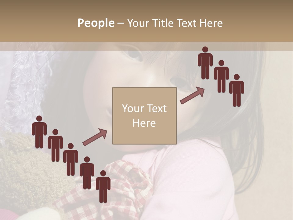 A Young Asian Child Holds Her Hand Up As Defense From Abuse PowerPoint Template