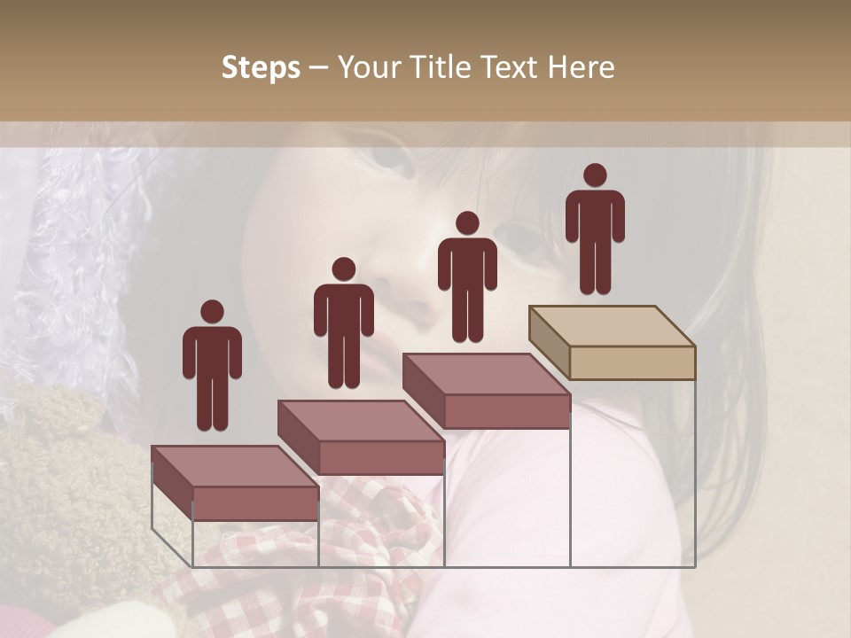 A Young Asian Child Holds Her Hand Up As Defense From Abuse PowerPoint Template