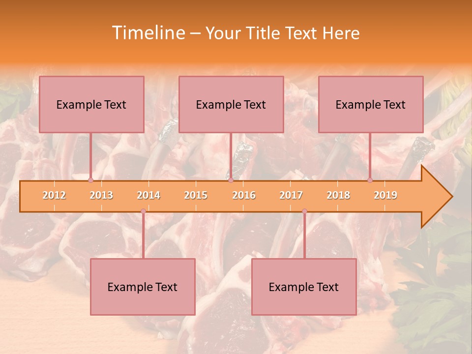 A Bunch Of Raw Meat Sitting On Top Of A Wooden Table PowerPoint Template