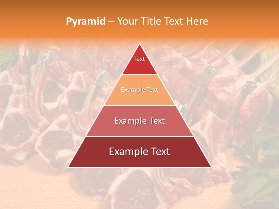 A Bunch Of Raw Meat Sitting On Top Of A Wooden Table PowerPoint Template