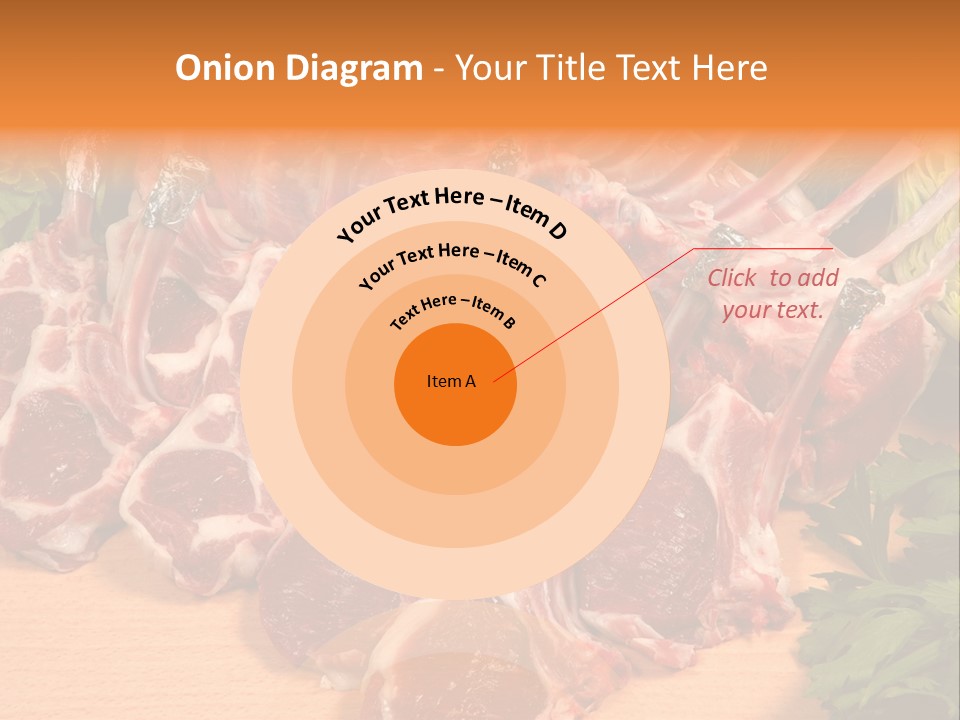 A Bunch Of Raw Meat Sitting On Top Of A Wooden Table PowerPoint Template
