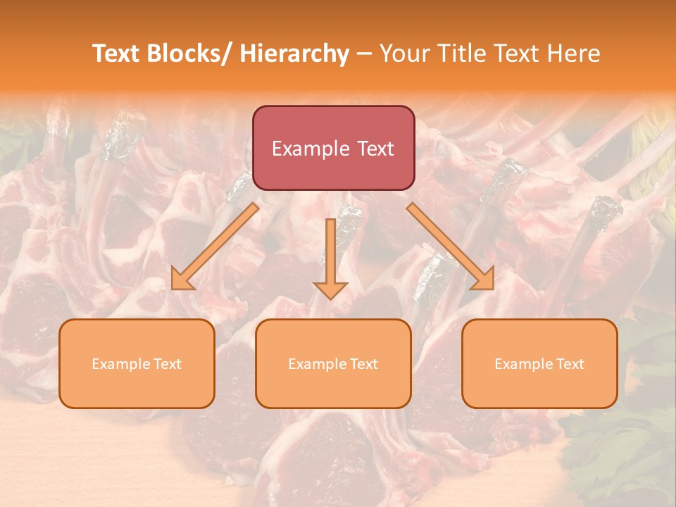 A Bunch Of Raw Meat Sitting On Top Of A Wooden Table PowerPoint Template