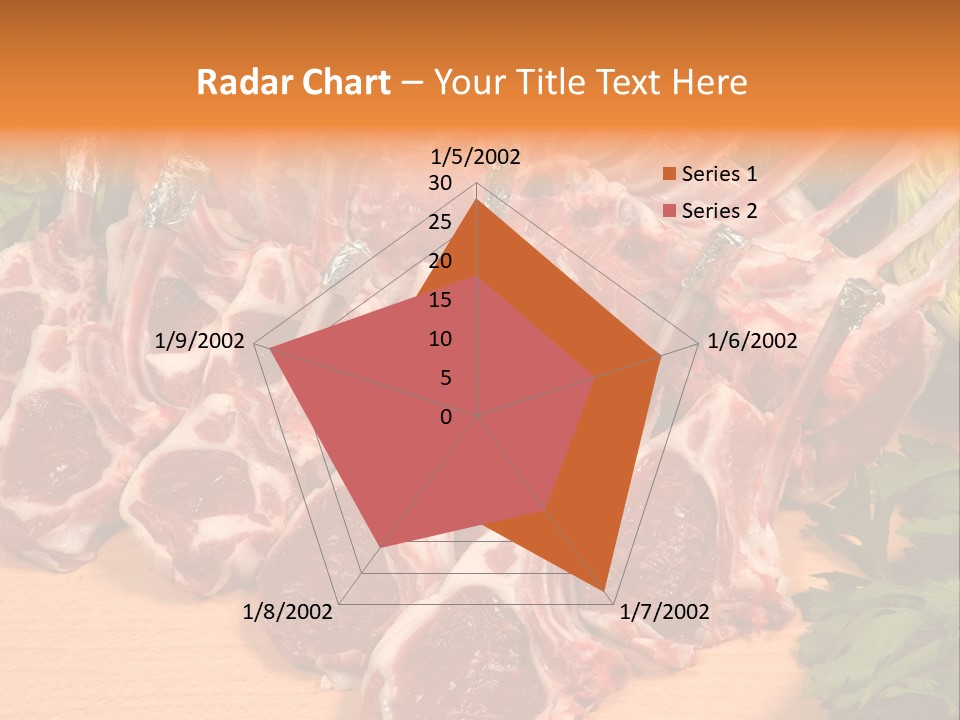 A Bunch Of Raw Meat Sitting On Top Of A Wooden Table PowerPoint Template