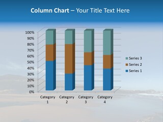 Paragliding In The Coastline Around Santander, Spain PowerPoint Template