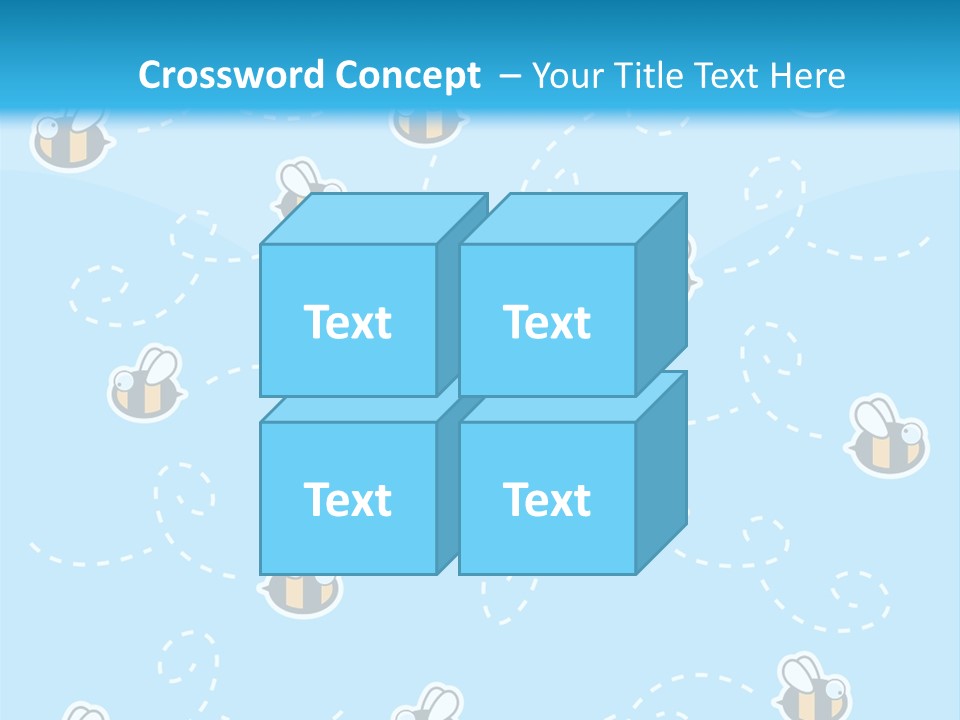 A Group Of Bees Flying Through The Air PowerPoint Template