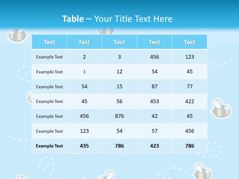 A Group Of Bees Flying Through The Air PowerPoint Template