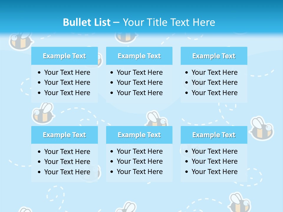 A Group Of Bees Flying Through The Air PowerPoint Template