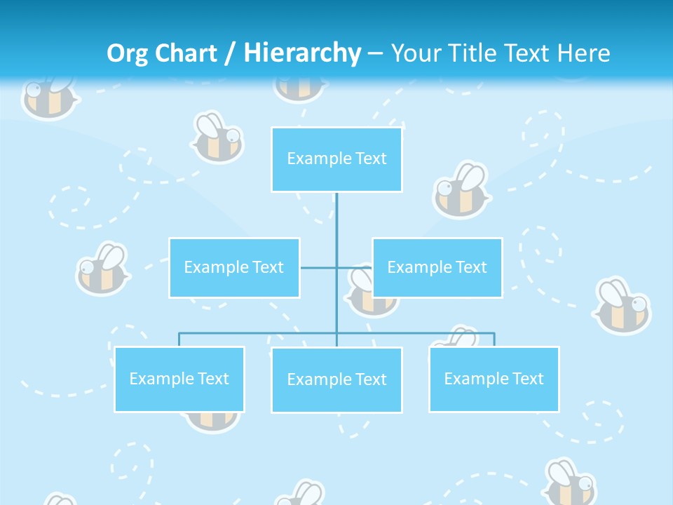 A Group Of Bees Flying Through The Air PowerPoint Template
