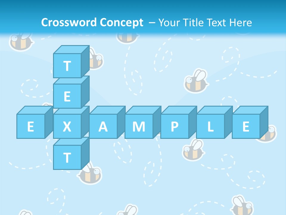 A Group Of Bees Flying Through The Air PowerPoint Template