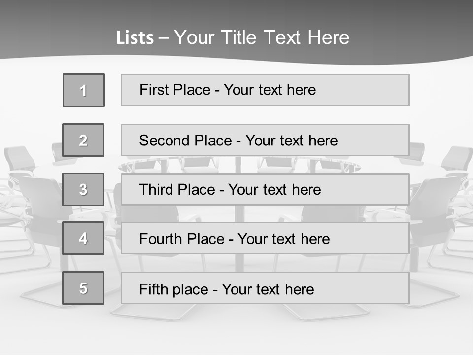 Conference Table PowerPoint Template