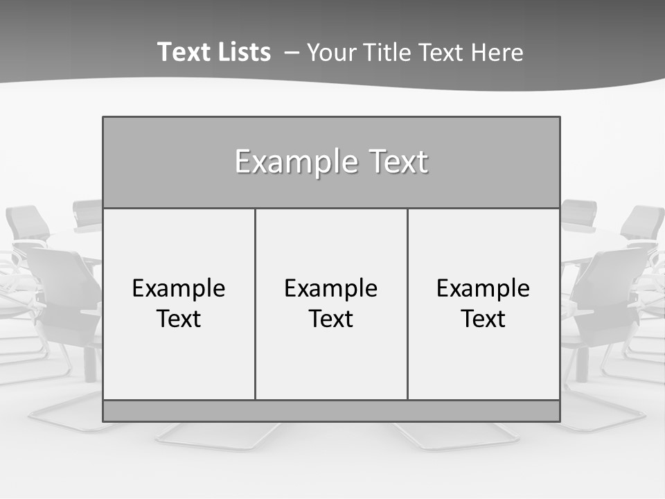 Conference Table PowerPoint Template