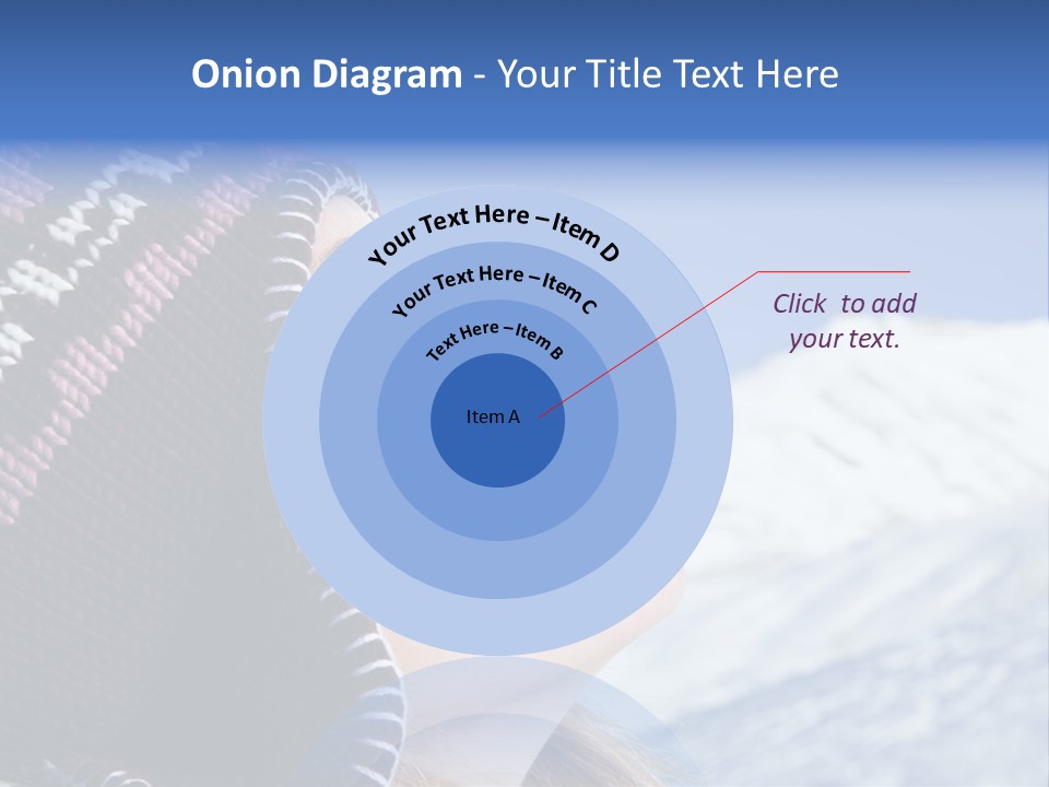 Side View Of Young Woman Enjoying Mountain PowerPoint Template