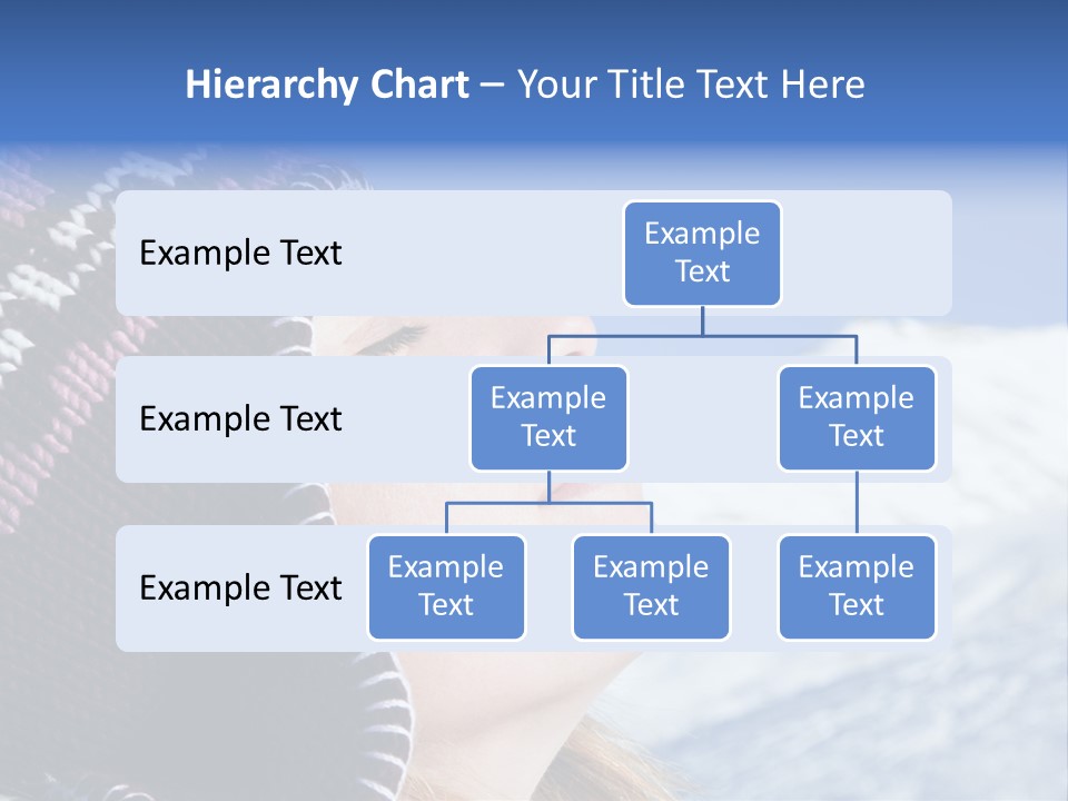 Side View Of Young Woman Enjoying Mountain PowerPoint Template