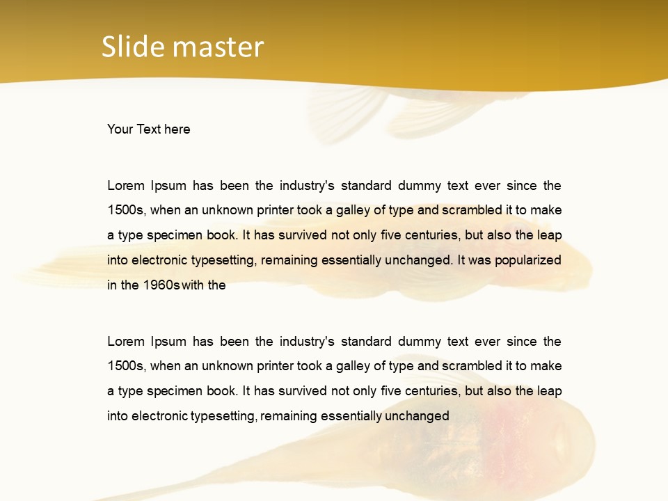 Bushy Nose - Goldspot Ancistrus Albino In Front Of A White Background PowerPoint Template