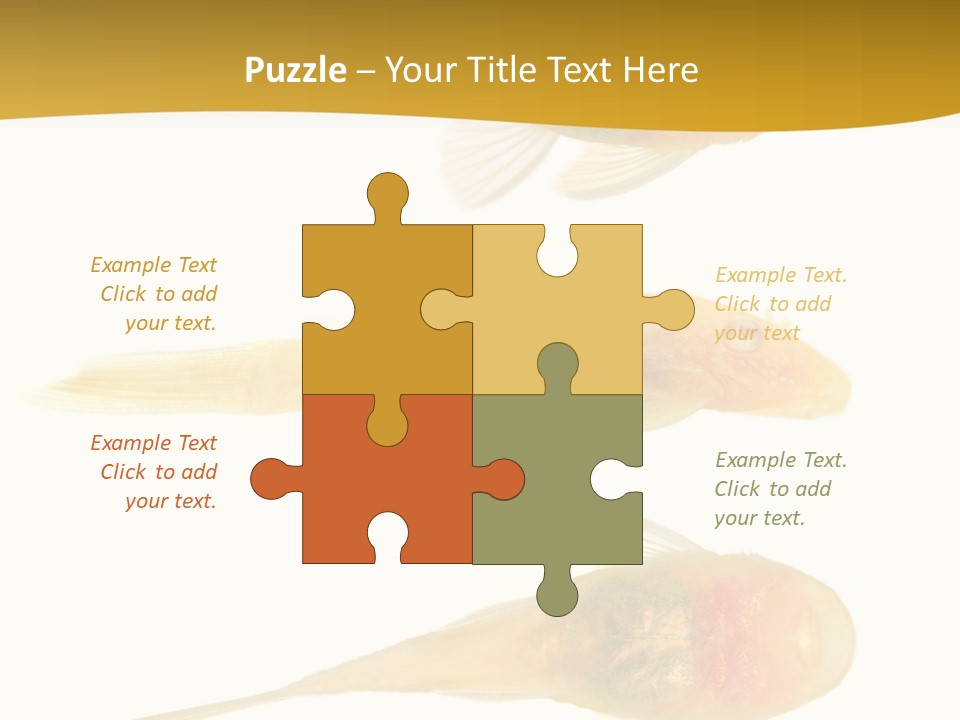 Bushy Nose - Goldspot Ancistrus Albino In Front Of A White Background PowerPoint Template