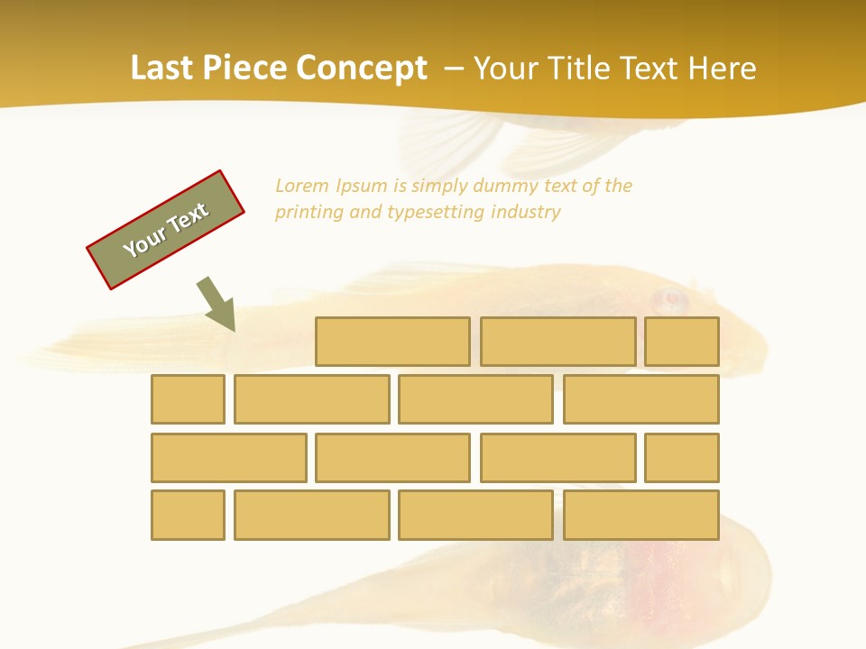 Bushy Nose - Goldspot Ancistrus Albino In Front Of A White Background PowerPoint Template