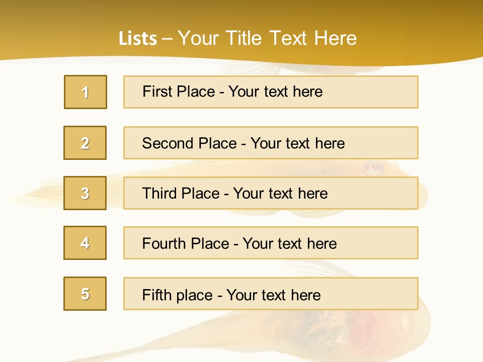 Bushy Nose - Goldspot Ancistrus Albino In Front Of A White Background PowerPoint Template