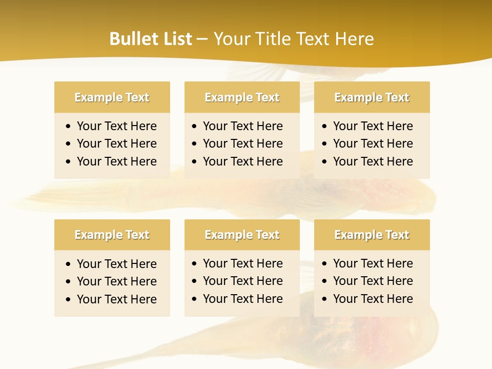 Bushy Nose - Goldspot Ancistrus Albino In Front Of A White Background PowerPoint Template