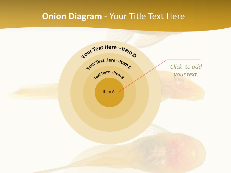 Bushy Nose - Goldspot Ancistrus Albino In Front Of A White Background PowerPoint Template