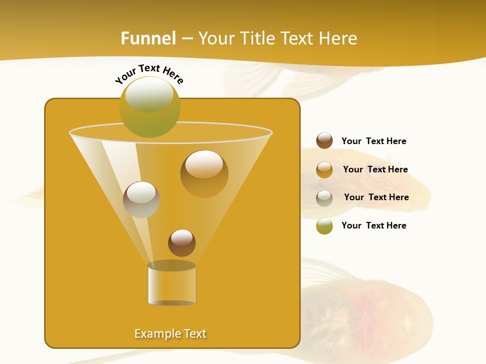 Bushy Nose - Goldspot Ancistrus Albino In Front Of A White Background PowerPoint Template