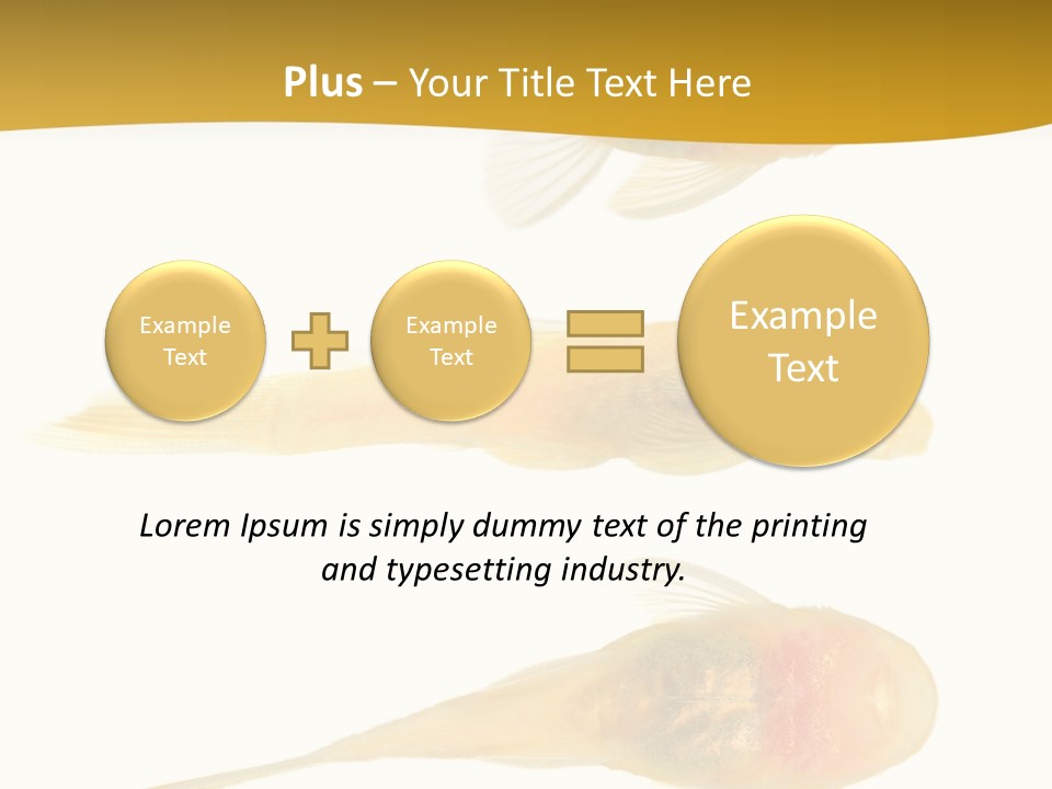 Bushy Nose - Goldspot Ancistrus Albino In Front Of A White Background PowerPoint Template