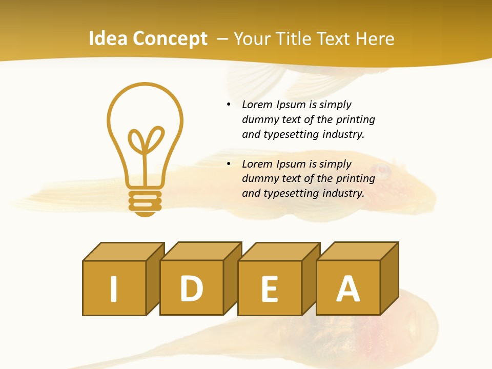 Bushy Nose - Goldspot Ancistrus Albino In Front Of A White Background PowerPoint Template