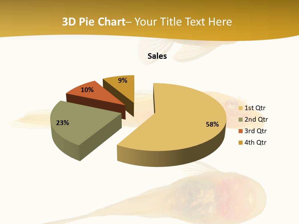 Bushy Nose - Goldspot Ancistrus Albino In Front Of A White Background PowerPoint Template
