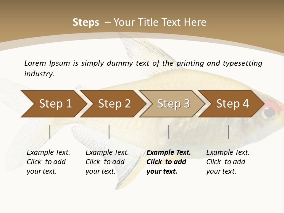 Hyphessobrycon Bentosi Fish In Front Of A White Background PowerPoint Template