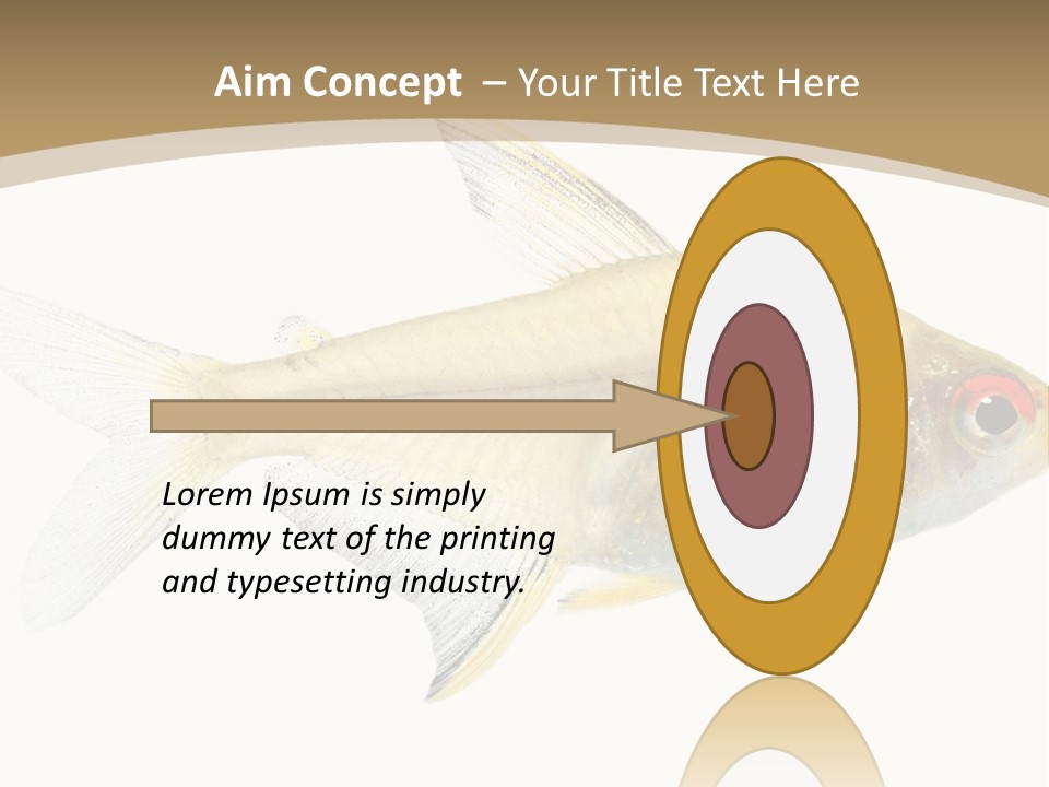 Hyphessobrycon Bentosi Fish In Front Of A White Background PowerPoint Template