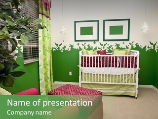 Bright Nature Themed Baby's Nursery PowerPoint Template