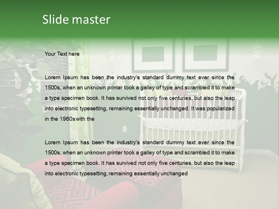 Bright Nature Themed Baby's Nursery PowerPoint Template