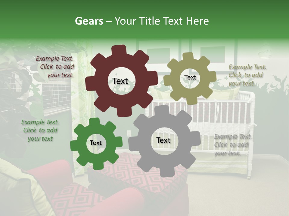 Bright Nature Themed Baby's Nursery PowerPoint Template