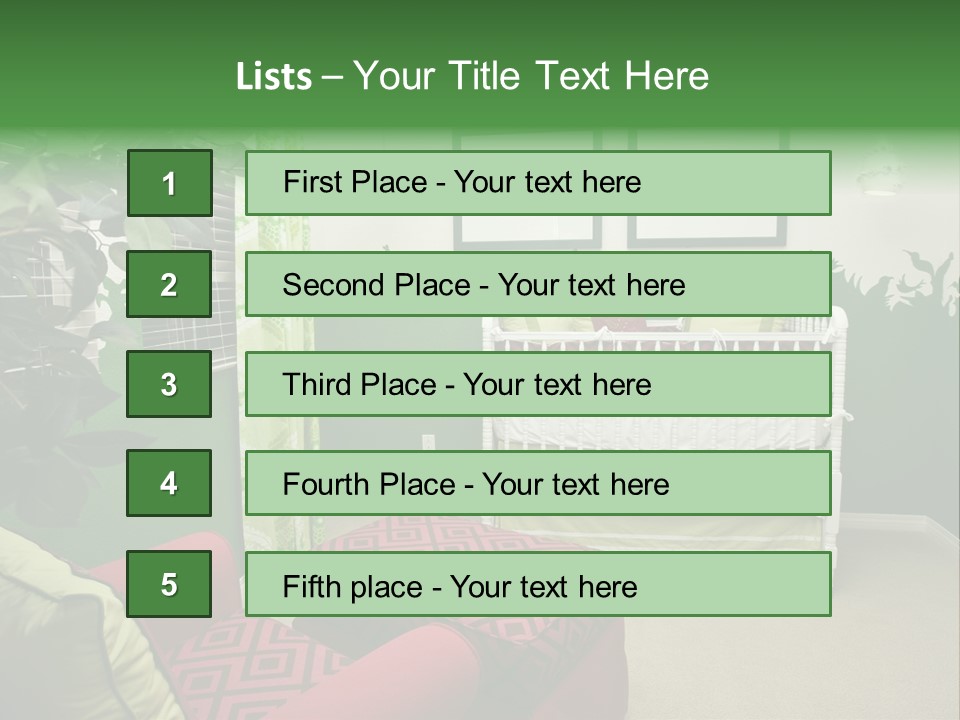 Bright Nature Themed Baby's Nursery PowerPoint Template