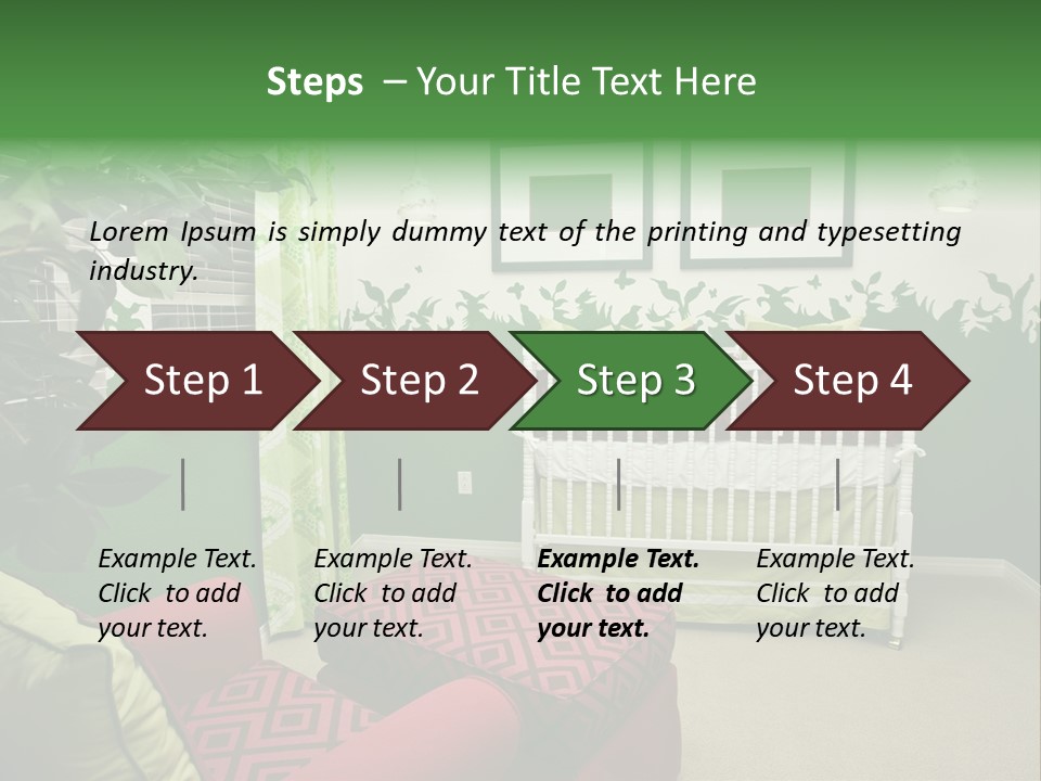 Bright Nature Themed Baby's Nursery PowerPoint Template