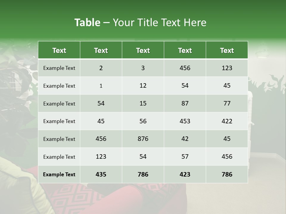 Bright Nature Themed Baby's Nursery PowerPoint Template