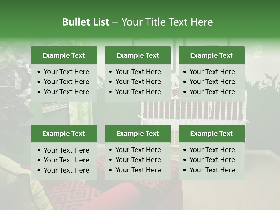 Bright Nature Themed Baby's Nursery PowerPoint Template