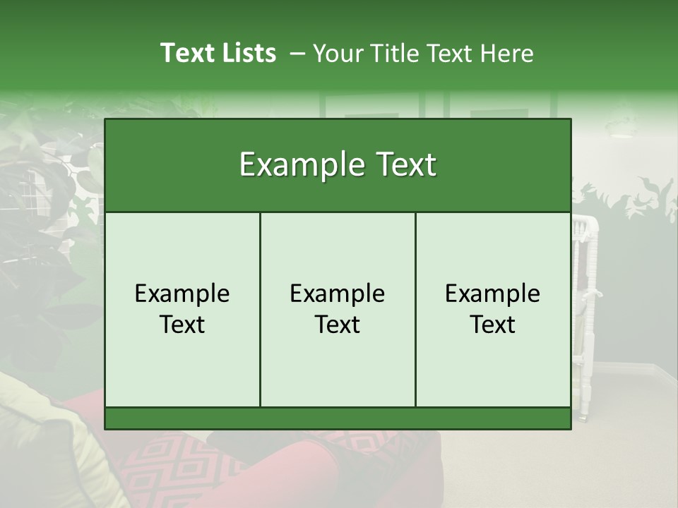 Bright Nature Themed Baby's Nursery PowerPoint Template