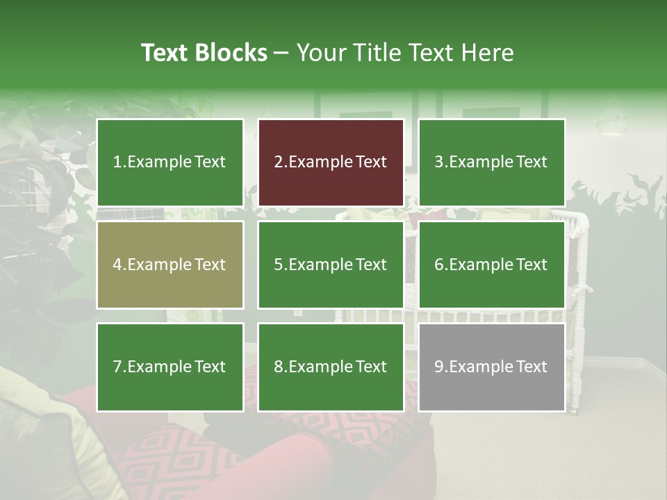 Bright Nature Themed Baby's Nursery PowerPoint Template