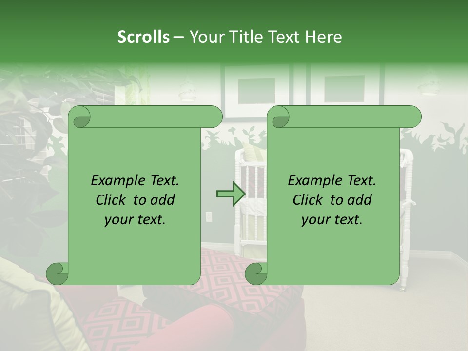 Bright Nature Themed Baby's Nursery PowerPoint Template