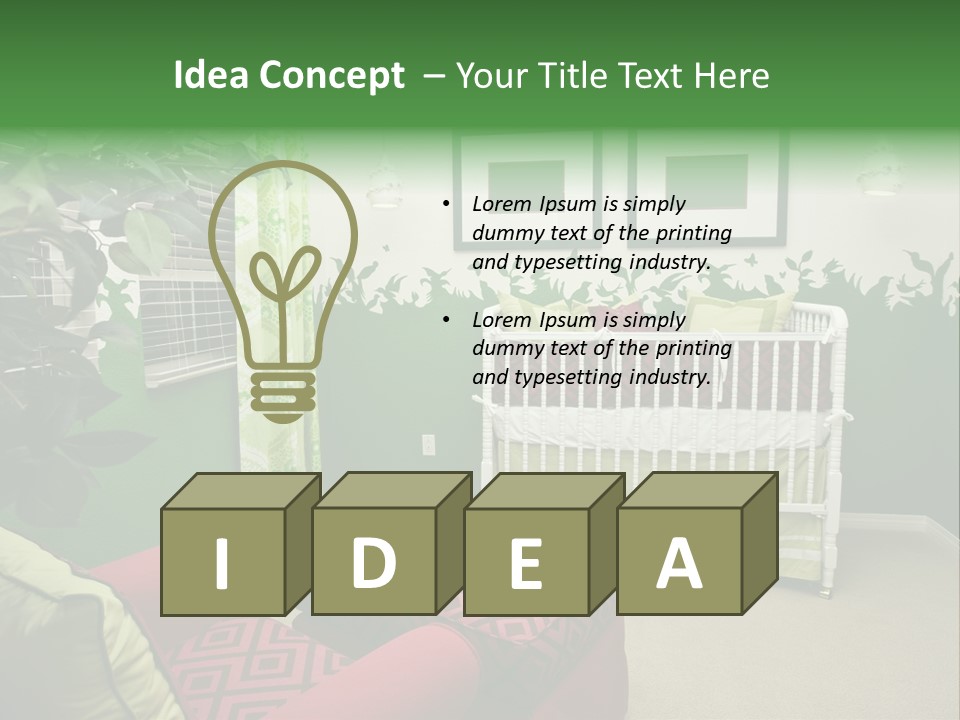 Bright Nature Themed Baby's Nursery PowerPoint Template