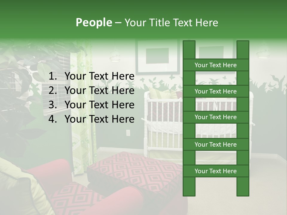 Bright Nature Themed Baby's Nursery PowerPoint Template