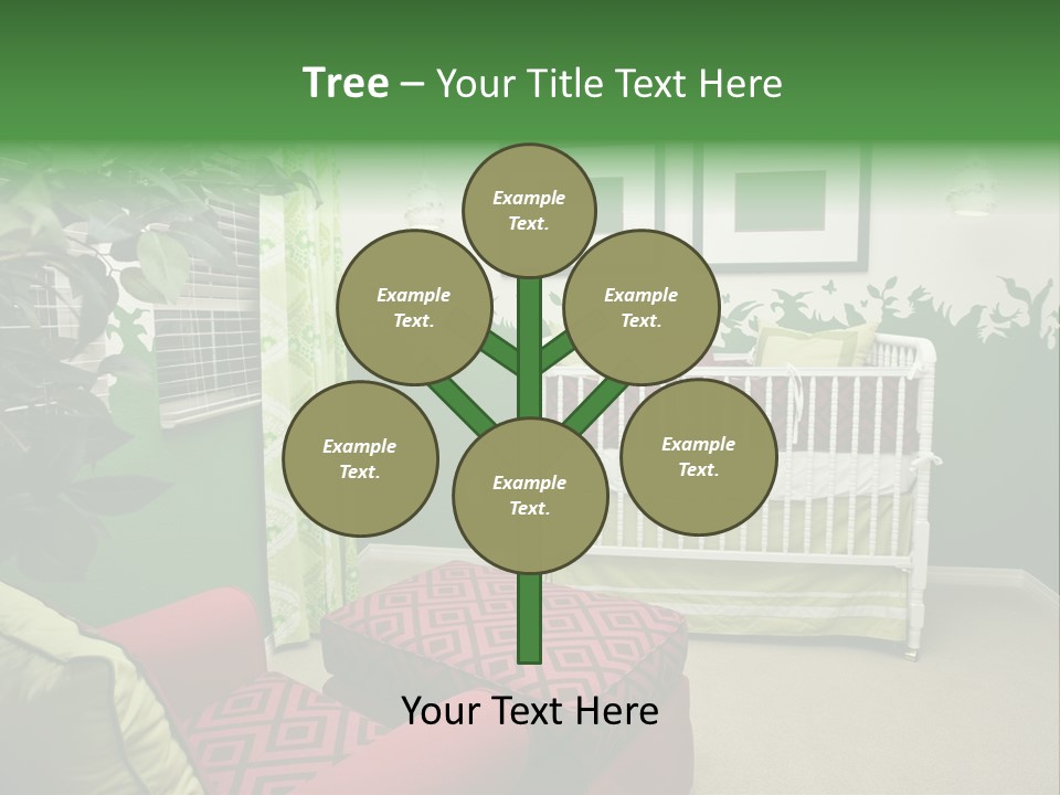 Bright Nature Themed Baby's Nursery PowerPoint Template