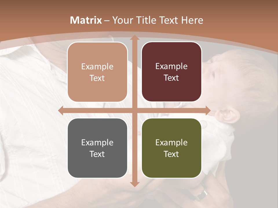 Young New Dad Learning To Take Care Of Cranky Newborn PowerPoint Template