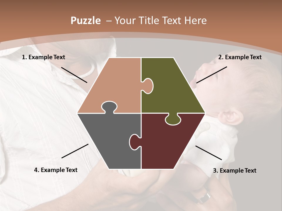 Young New Dad Learning To Take Care Of Cranky Newborn PowerPoint Template