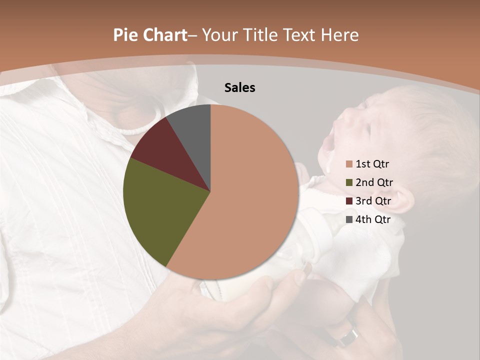 Young New Dad Learning To Take Care Of Cranky Newborn PowerPoint Template