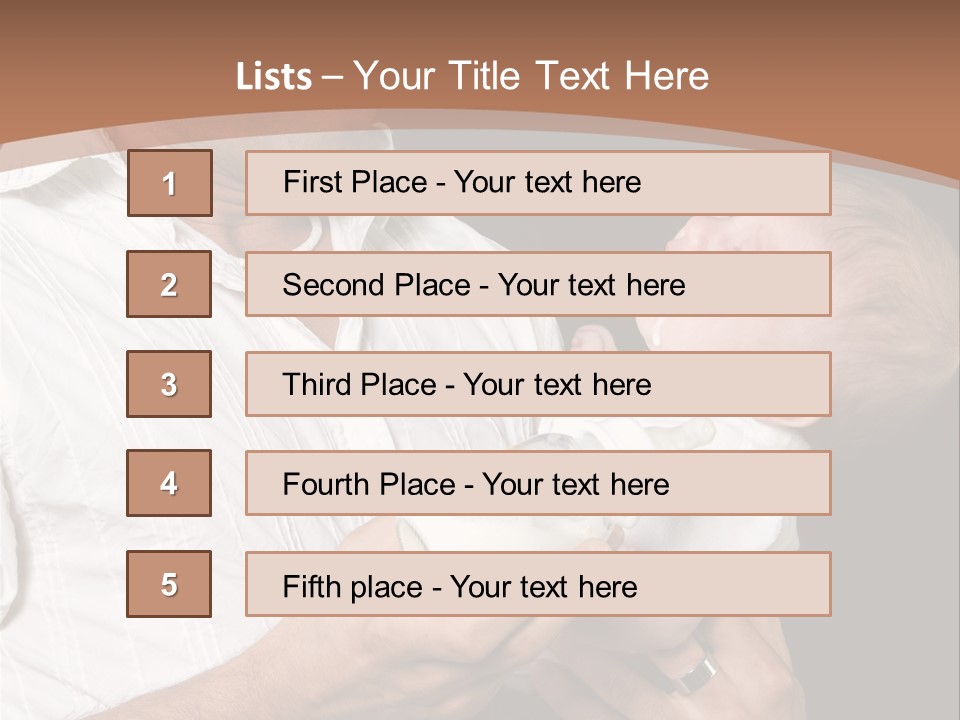 Young New Dad Learning To Take Care Of Cranky Newborn PowerPoint Template