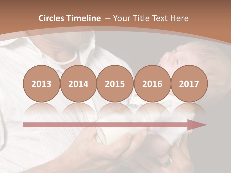 Young New Dad Learning To Take Care Of Cranky Newborn PowerPoint Template