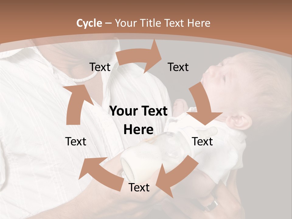 Young New Dad Learning To Take Care Of Cranky Newborn PowerPoint Template