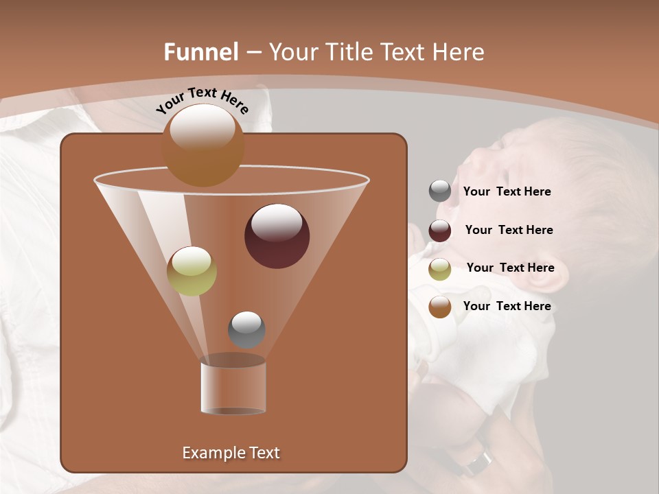 Young New Dad Learning To Take Care Of Cranky Newborn PowerPoint Template
