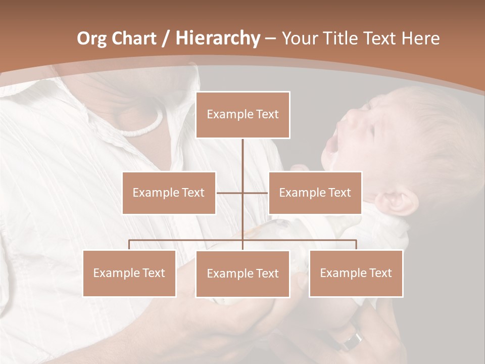 Young New Dad Learning To Take Care Of Cranky Newborn PowerPoint Template